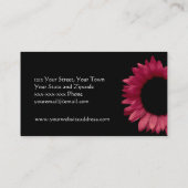 赤いヒマワリ 名刺 (裏面)