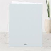 赤いビクトリアンバラに囲まれたクリスマスエンジェル カード (裏面)