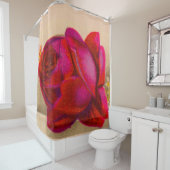赤いビクトリアンバラ シャワーカーテン (インサイチュ)
