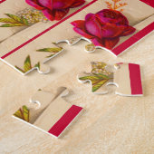 赤いビクトリアンバラ ジグソーパズル (側面)