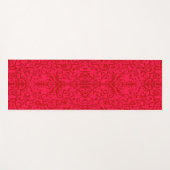 赤いビクトリアンモチーフ ヨガマット (正面(横))