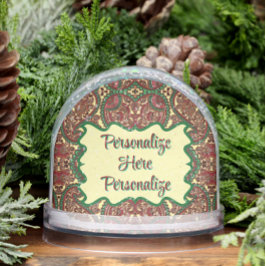 赤いビクトリアン緑の宝石トーン