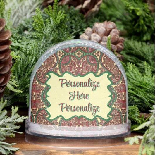 赤いビクトリアン緑の宝石トーン