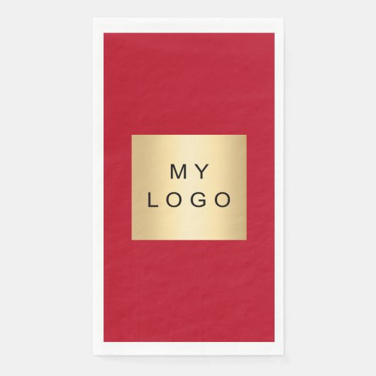 赤いビジネスロゴ (正面)