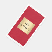 赤いビジネスロゴ (コーナー)