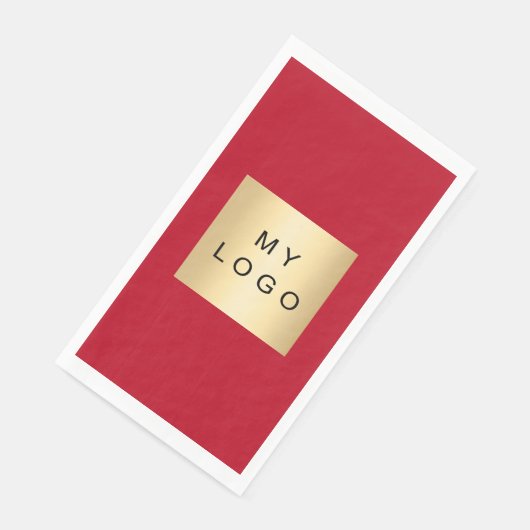 赤いビジネスロゴ (コーナー)