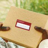 赤いビジネス出荷ラベル ラベル