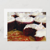 赤いビロードのカップケーキ ポストカード (正面/裏面)