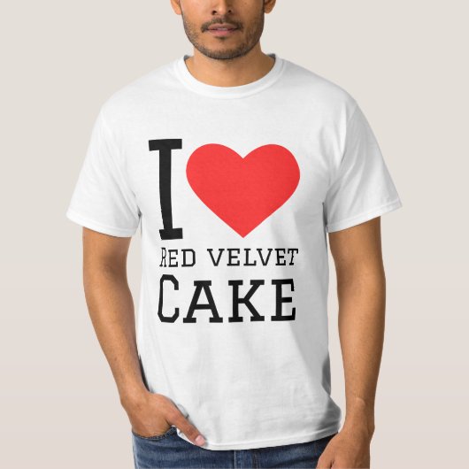 赤いビロードのケーキが大好き Tシャツ (正面)