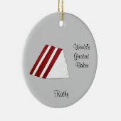 赤いビロードのケーキのクリスマスのオーナメント セラミックオーナメント (右)