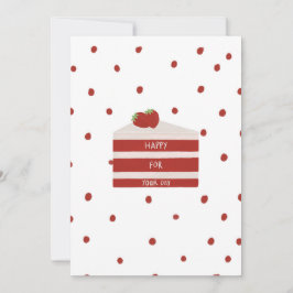 赤いビロードの誕生日カード サンキューカード