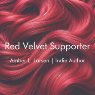 赤いビロードの髪 Amber L. Larsenサポートステッカー シール