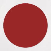 赤いビロード無地の色 |クラシック |エレガント | ラベル (デザイン1)