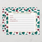 赤いビーツ素朴な詳細なレシピノートカード ノートカード (正面/裏面)