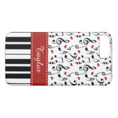 赤いピアノキーボード Case-Mate iPhoneケース (裏面(横))
