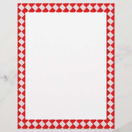 赤いピクチ市松模様にン・テーブルクロスの背景 チラシ (正面)