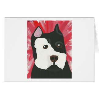 赤いピット・ブル