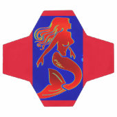 赤いピンアップの人魚 サッカーボール (フラット)