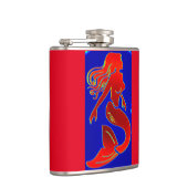 赤いピンアップメルマド フラスク (右)