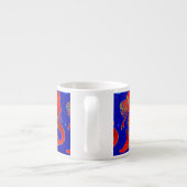 赤いピンアップ人魚の青 エスプレッソカップ (裏面)