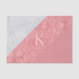 赤いピンクのろうけつ染めとグレーの水色の文字のノート 薄葉紙