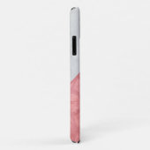 赤いピンクのろうけつ染めとグレーの水色の文字 Case-Mate iPhoneケース (裏面/右)