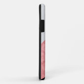 赤いピンクのろうけつ染めとグレーの水色の文字 Case-Mate iPhoneケース (裏面/右)