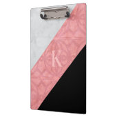 赤いピンクのろうけつ染めとグレーの水色 クリップボード (左)