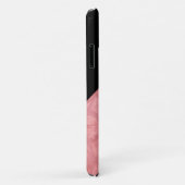 赤いピンクのろうけつ染めと黒い文字 Case-Mate iPhoneケース (裏面/右)