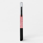 赤いピンクのろうけつ染めグレーの水の色と名前 Case-Mate iPhoneケース (裏面/左)