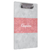 赤いピンクのろうけつ染めグレーの水の色名 クリップボード (右)