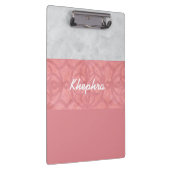 赤いピンクのろうけつ染めグレーの水の色名 クリップボード (右)