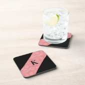 赤いピンクのろうけつ染め コースター (右側)