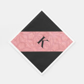 赤いピンクのろうけつ染め スタンダードランチョンナプキン (角)