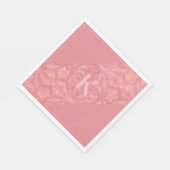 赤いピンクのろうけつ染め スタンダードランチョンナプキン (角)