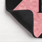 赤いピンクのろうけつ染め マウスパッド (コーナー)