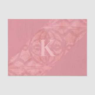 赤いピンクのろうけつ染め 薄葉紙