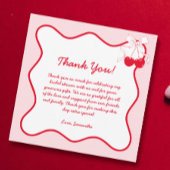 赤いピンクのチェリー バレンタイン ブライダルシャワー 感謝