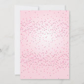 赤いピンクのハート バレンタインデー 愛する人 誕生日 招待状 (裏面)