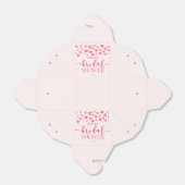 赤いピンクのハート バレンタイン ブライダルシャワー フェイバーボックス (折り畳みなし)