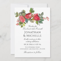 赤いピンクのバラのフローラすべて一つのクリスチャン結婚ズ