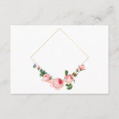 赤いピンクのバラのフローラエレガントが良く願う エンクロージャーカード (裏面)