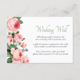 赤いピンクのバラのフローラエレガントが良く願う エンクロージャーカード