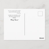 赤いピンクのバラの花輪 正教会の誕生日 ポストカード (裏面)