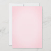 赤いピンクのピクニックパーティー招待状 招待状 (裏面)