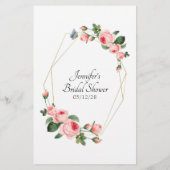 赤いピンクのフローラゲーム新郎は何と言うだろう チラシ (裏面)