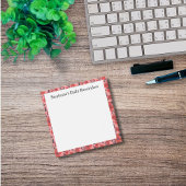 赤いピンクのフローラ毎日リマインダースティッキー ポストイット