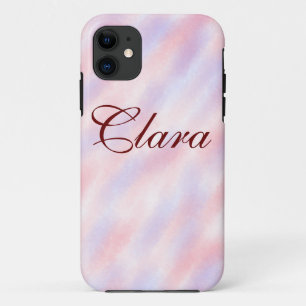 赤いピンクのマルーンの水の色の抽象芸術を追加ナメパステル iPhone 11 ケース