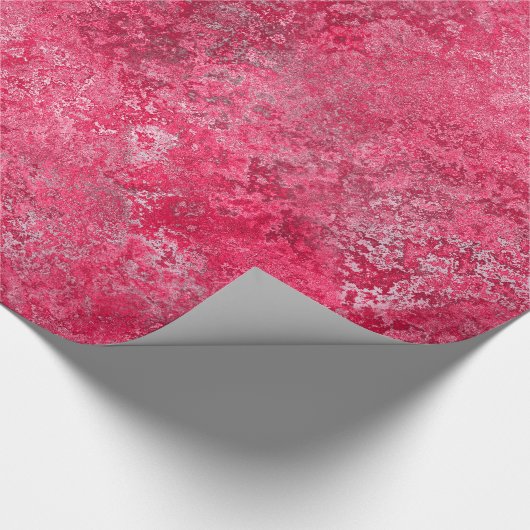 赤いピンクの包むギフトの紙 ラッピングペーパー (角)