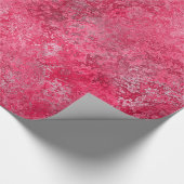 赤いピンクの包むギフトの紙 ラッピングペーパー (角)